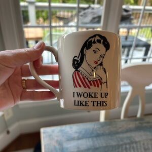 I Woke Up Like This Mug Royal Stafford 3.5” diameter 3.75” tall 12 oz
